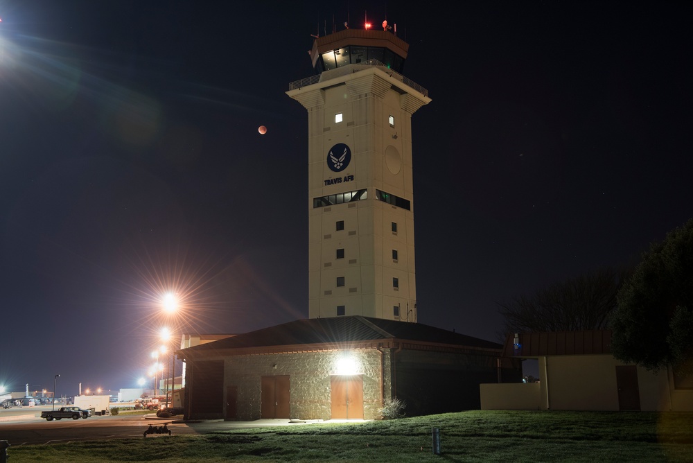 Super Blue Blood Moon, Travis AFB