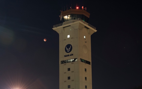 Super Blue Blood Moon, Travis AFB