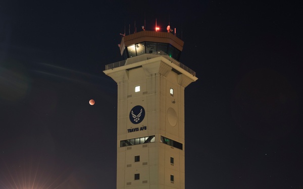 Super Blue Blood Moon, Travis AFB