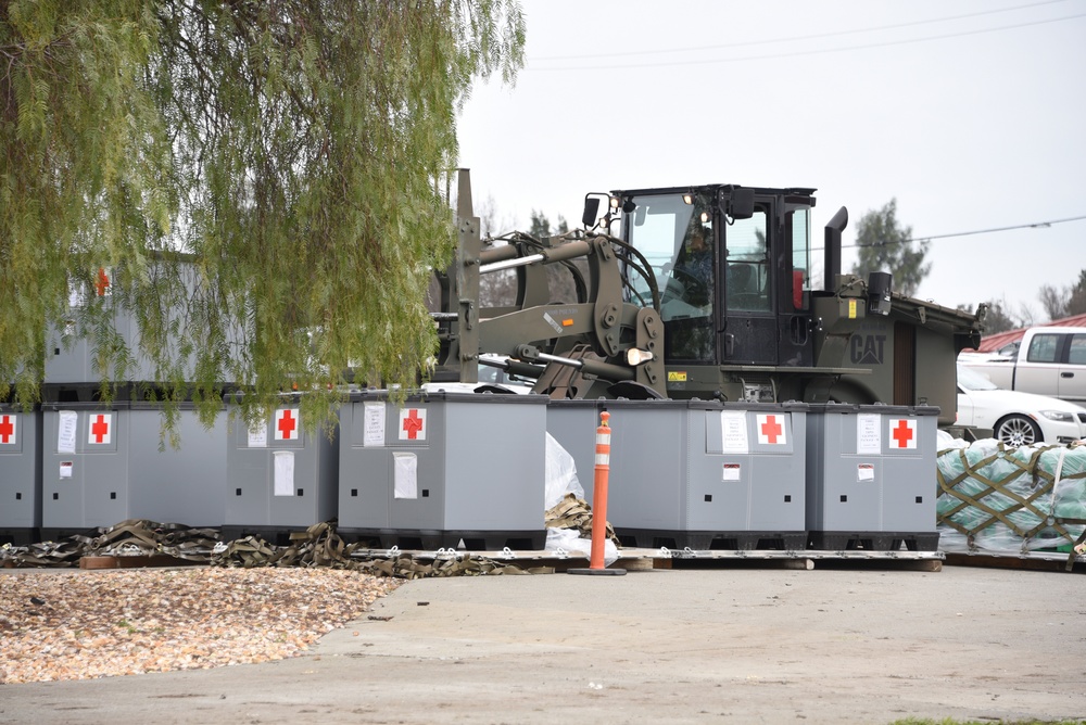 Travis prepares for exercise