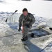 Cold-Weather Operations Course students battle icy conditions in cold-water immersion training at Fort McCoy