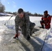 Cold-Weather Operations Course students battle icy conditions in cold-water immersion training at Fort McCoy