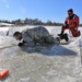 Cold-Weather Operations Course students battle icy conditions in cold-water immersion training at Fort McCoy