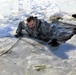 Cold-Weather Operations Course students battle icy conditions in cold-water immersion training at Fort McCoy