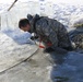 Cold-Weather Operations Course students battle icy conditions in cold-water immersion training at Fort McCoy