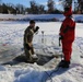 Cold-Weather Operations Course students battle icy conditions in cold-water immersion training at Fort McCoy