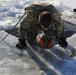 Cold-Weather Operations Course students battle icy conditions in cold-water immersion training at Fort McCoy