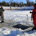 Cold-Weather Operations Course students battle icy conditions in cold-water immersion training at Fort McCoy