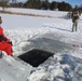 Students take plunge in icy water for Cold-Weather Operations Course 18-02 at Fort McCoy