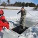 Students take plunge in icy water for Cold-Weather Operations Course 18-02 at Fort McCoy