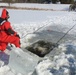 Students take plunge in icy water for Cold-Weather Operations Course 18-02 at Fort McCoy