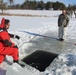 Students take plunge in icy water for Cold-Weather Operations Course 18-02 at Fort McCoy