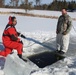 Students take plunge in icy water for Cold-Weather Operations Course 18-02 at Fort McCoy