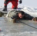 Students take plunge in icy water for Cold-Weather Operations Course 18-02 at Fort McCoy