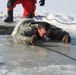 Students take plunge in icy water for Cold-Weather Operations Course 18-02 at Fort McCoy