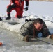 Students take plunge in icy water for Cold-Weather Operations Course 18-02 at Fort McCoy