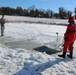 Students take plunge in icy water for Cold-Weather Operations Course 18-02 at Fort McCoy