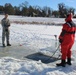 Students take plunge in icy water for Cold-Weather Operations Course 18-02 at Fort McCoy