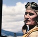 Pilot Joe Foss Sitting in Cockpit