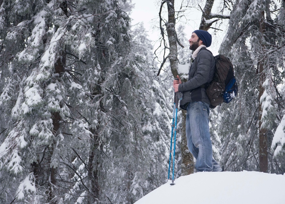 Black Forest, White Snowshoe