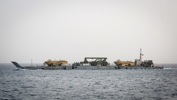 USNS ships conduct ship-to-shore operations during Native Fury 18