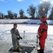 Students take plunge in icy water for Cold-Weather Operations Course 18-02 at Fort McCoy