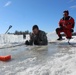 Students take plunge in icy water for Cold-Weather Operations Course 18-02 at Fort McCoy