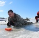 Students take plunge in icy water for Cold-Weather Operations Course 18-02 at Fort McCoy