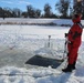 Students take plunge in icy water for Cold-Weather Operations Course 18-02 at Fort McCoy