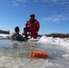 Students take plunge in icy water for Cold-Weather Operations Course 18-02 at Fort McCoy