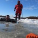 Students take plunge in icy water for Cold-Weather Operations Course 18-02 at Fort McCoy