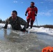 Students take plunge in icy water for Cold-Weather Operations Course 18-02 at Fort McCoy