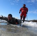 Students take plunge in icy water for Cold-Weather Operations Course 18-02 at Fort McCoy