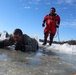 Students take plunge in icy water for Cold-Weather Operations Course 18-02 at Fort McCoy