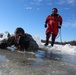 Students take plunge in icy water for Cold-Weather Operations Course 18-02 at Fort McCoy