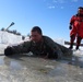 Students take plunge in icy water for Cold-Weather Operations Course 18-02 at Fort McCoy