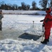 Students take plunge in icy water for Cold-Weather Operations Course 18-02 at Fort McCoy