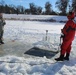 Students take plunge in icy water for Cold-Weather Operations Course 18-02 at Fort McCoy