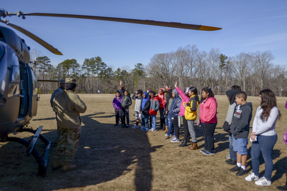 NCNG Aviation Soldiers enhance education at Rogers Lane Elementary School