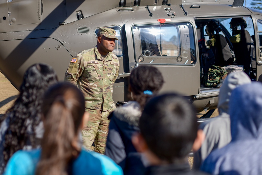 NCNG Aviation Soldiers enhance education at Rogers Lane Elementary School