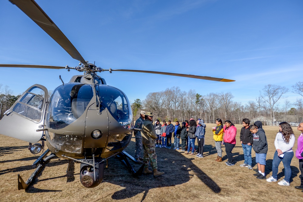 NCNG Aviation Soldiers enhance education at Rogers Lane Elementary School