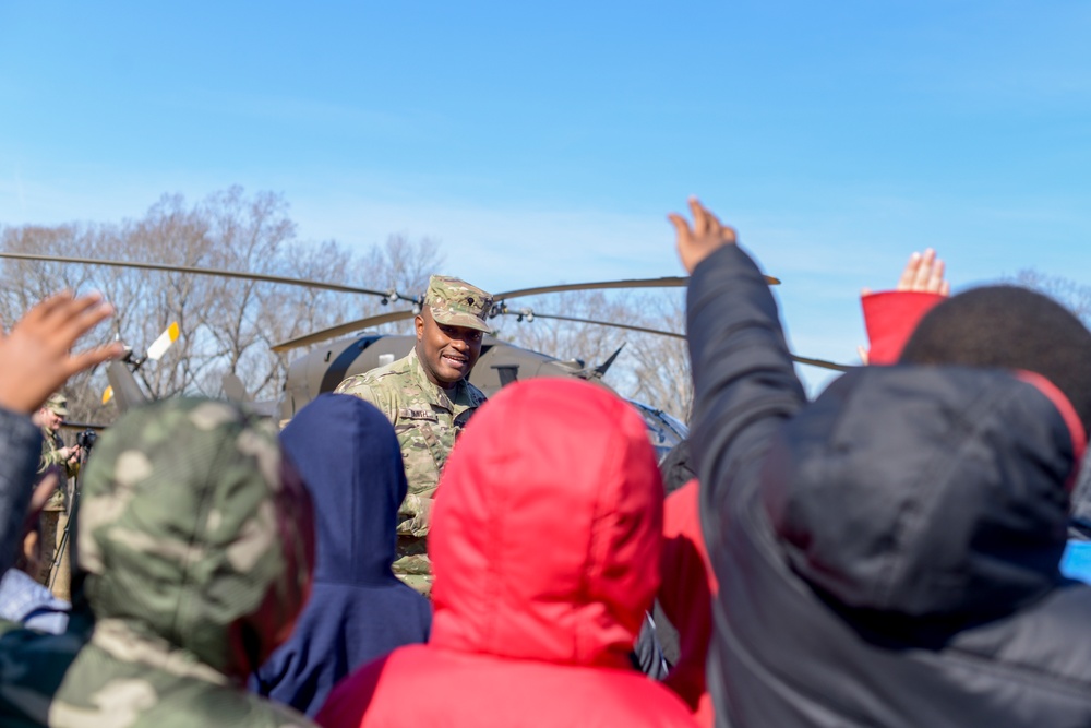 NCNG Aviation Soldiers enhance education at Rogers Lane Elementary School