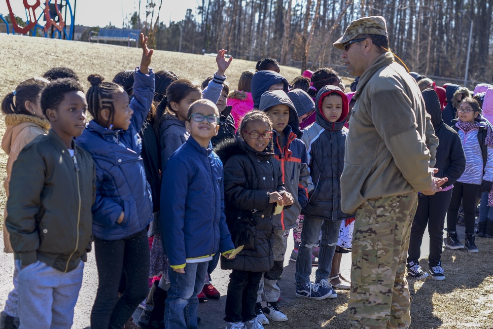 NCNG Aviation Soldiers enhance education at Rogers Lane Elementary School