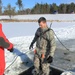 Students take plunge in icy water for Cold-Weather Operations Course 18-02 at Fort McCoy