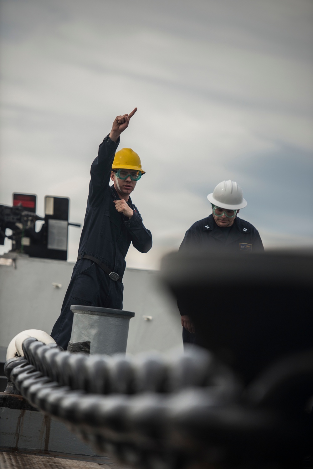 Sailors Conducting RE-7 Tests