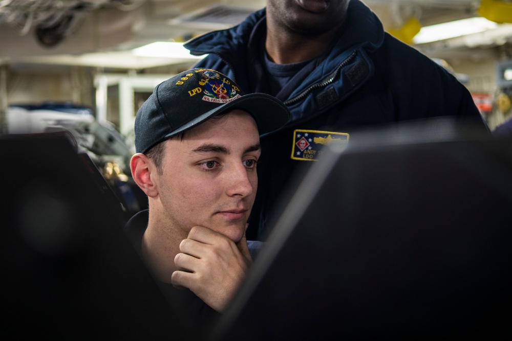 Sailors Conducting RE-7 Tests