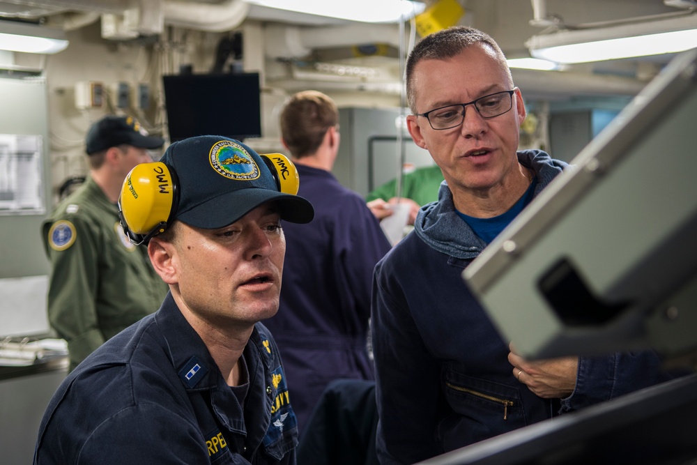 Sailors Conducting RE-7 Tests