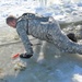 Students take plunge in icy water for Cold-Weather Operations Course 18-02 at Fort McCoy