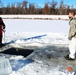 Students take plunge in icy water for Cold-Weather Operations Course 18-02 at Fort McCoy