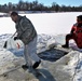 Students take plunge in icy water for Cold-Weather Operations Course 18-02 at Fort McCoy